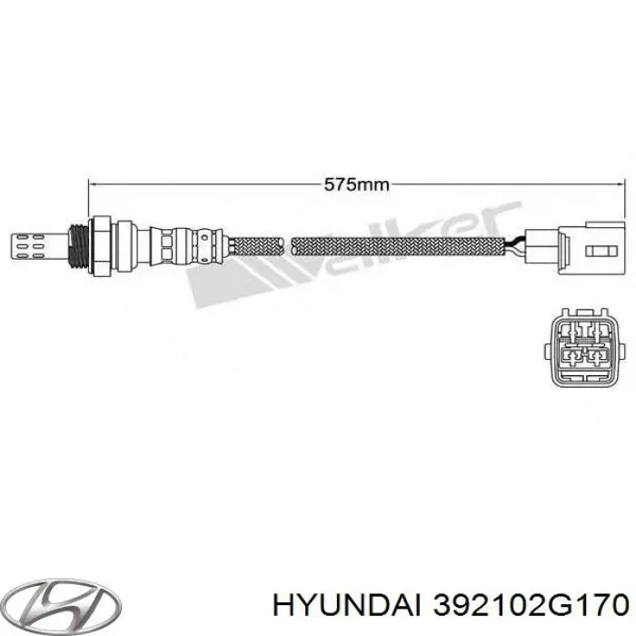 Купити 392102G170 Hyundai/Kia Лямбдазонд, датчик кисню до каталізатора