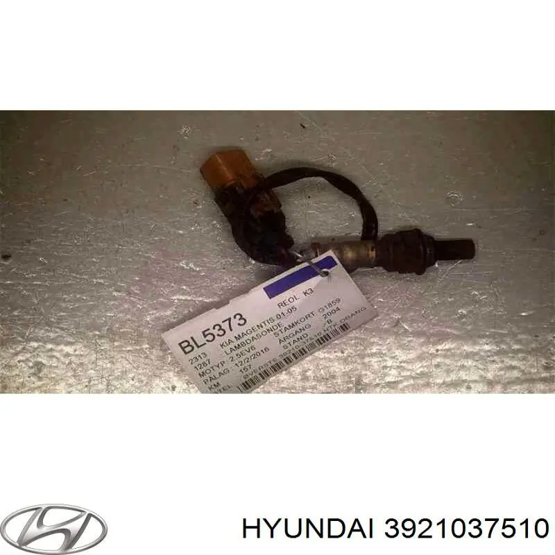 3921037510 Hyundai/Kia лямбда-зонд, датчик кисню до каталізатора, правий