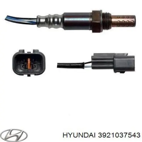 Купити 3921037540 Hyundai/Kia Лямбда-зонд, датчик кисню після каталізатора, лівий