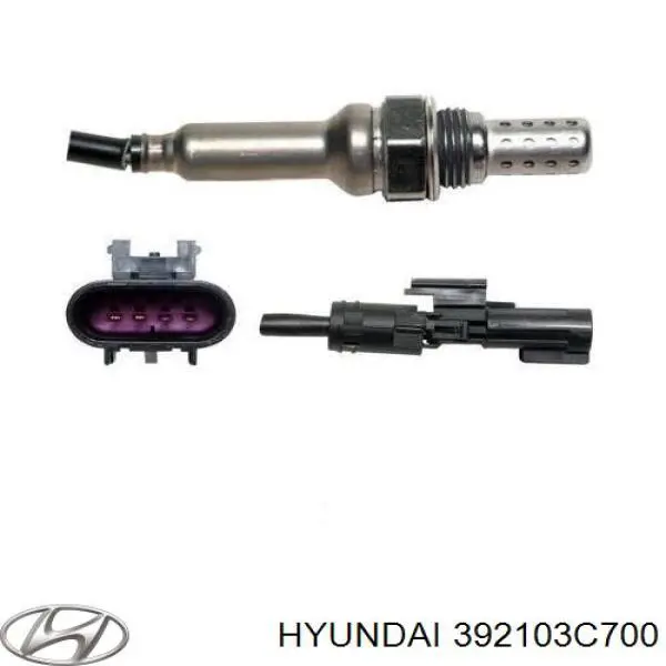Купити 392103C700 Hyundai/Kia Лямбда-зонд, датчик кисню після каталізатора, лівий