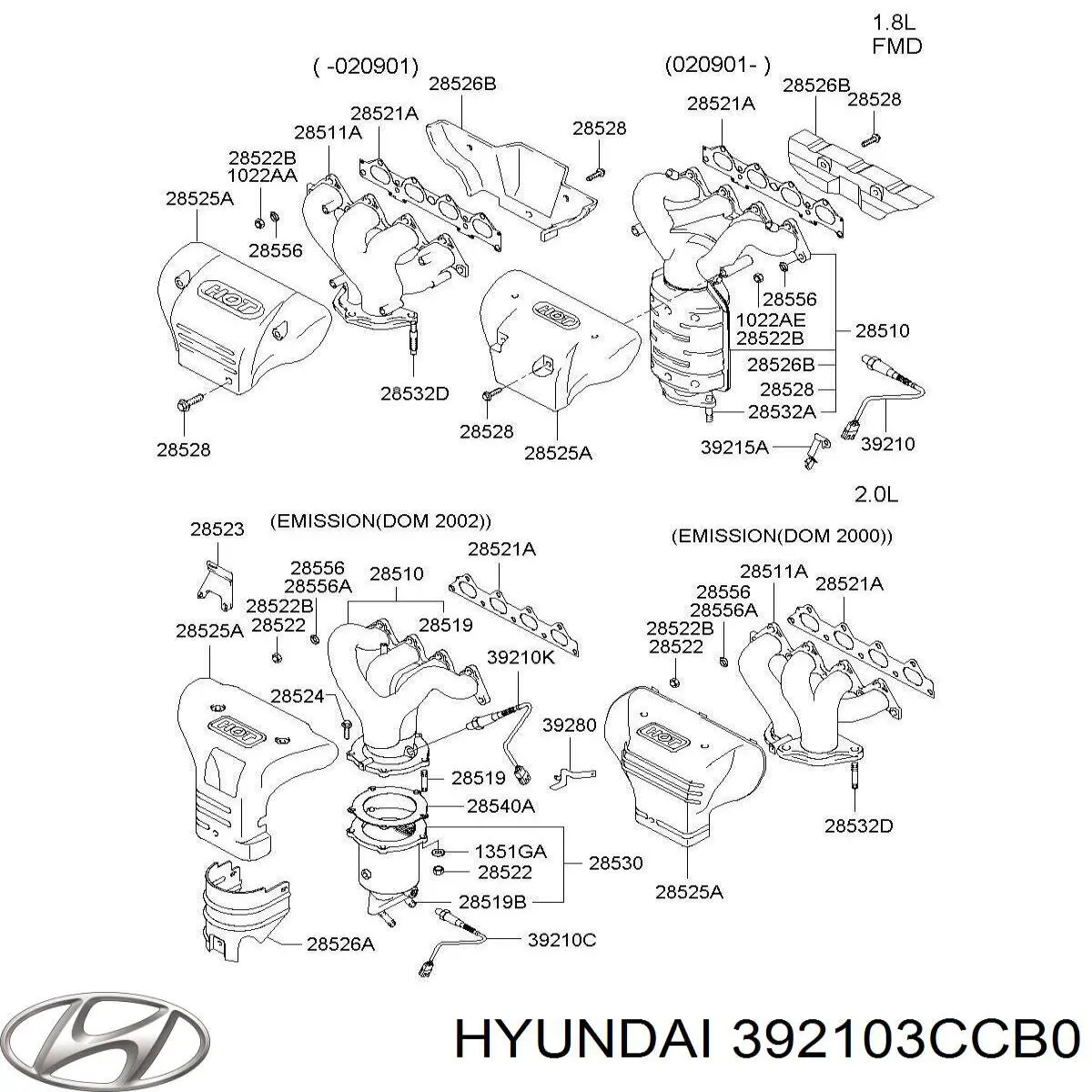  392103CCB0 Hyundai/Kia