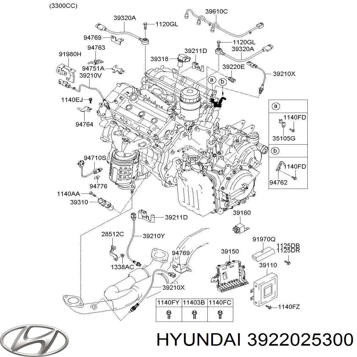 Датчик температури масла двигуна на Hyundai H1 (TQ)