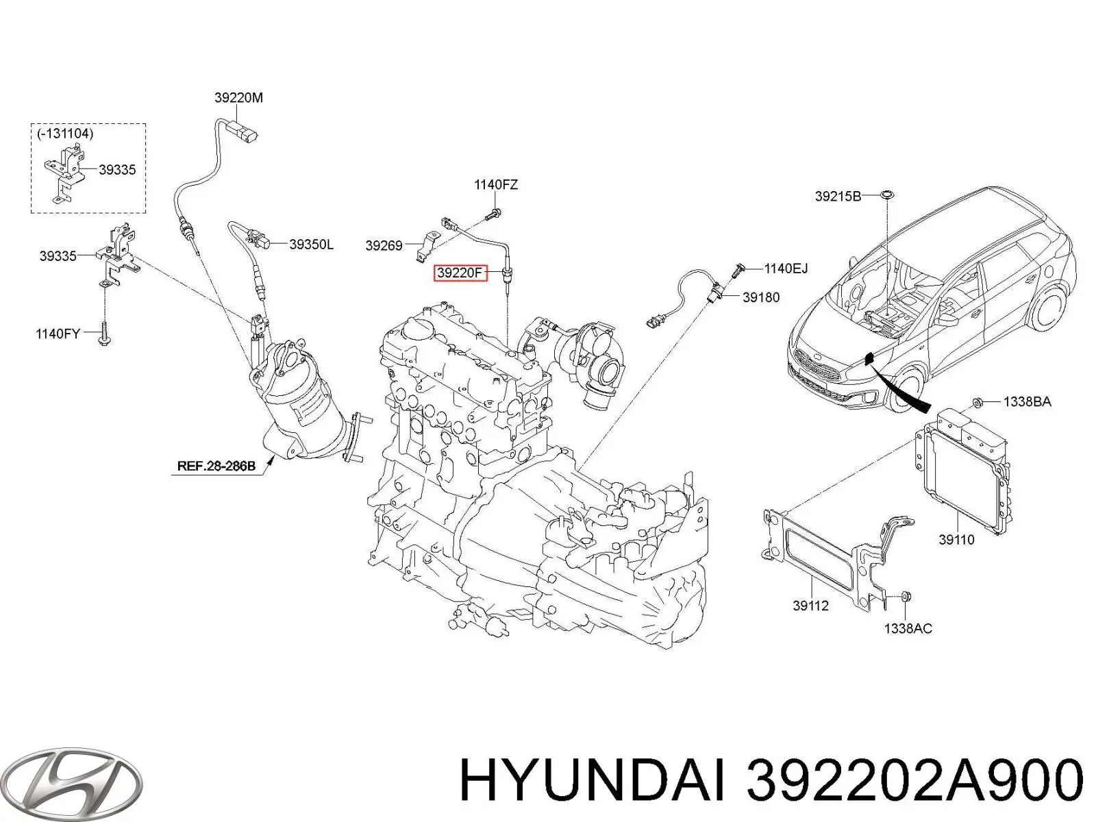  392202A900 Hyundai/Kia