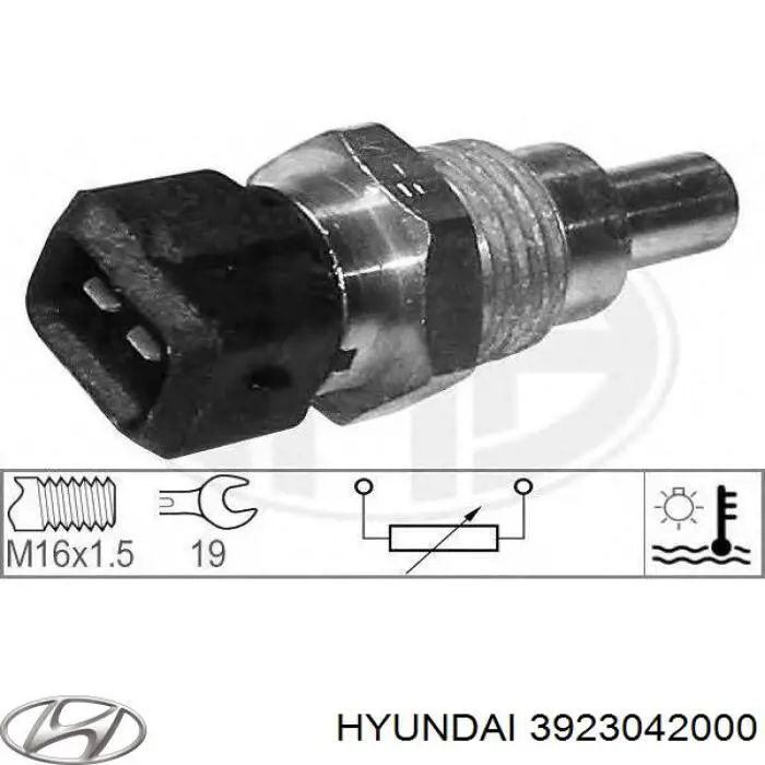 Термодатчик охолоджуючої рідини Hyundai Terracan позашляховик (HP) (2001 - 2006) ціна, від 39.92 USD