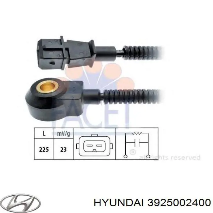 3925002400 Hyundai/Kia Датчик детонації