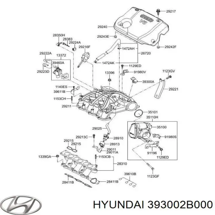 МАП Сенсор 393002B000 Hyundai/Kia