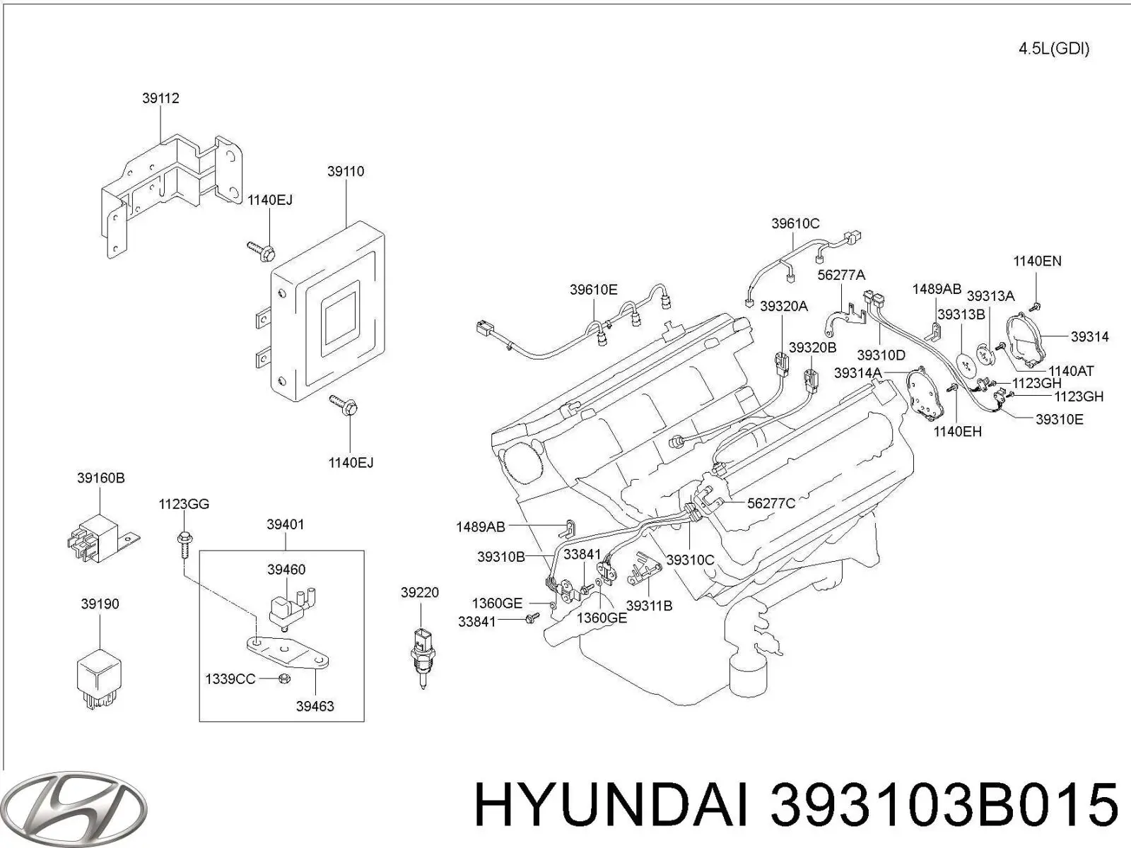  393103B015 Hyundai/Kia