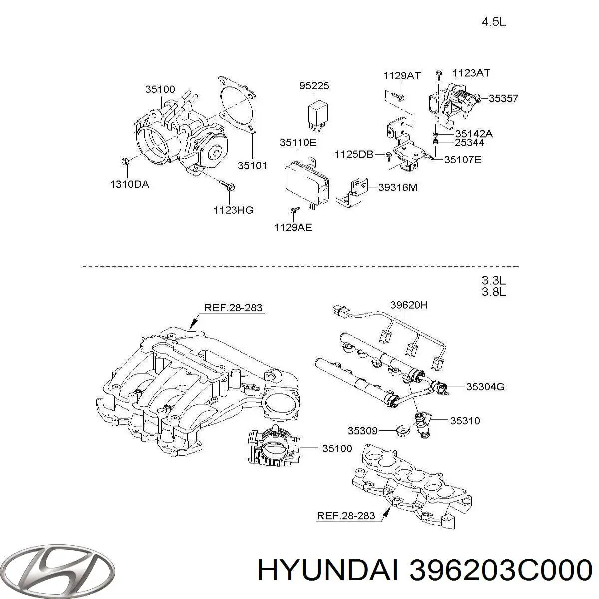  Hyundai/Kia 396203C000 ціна, від 95.00 USD