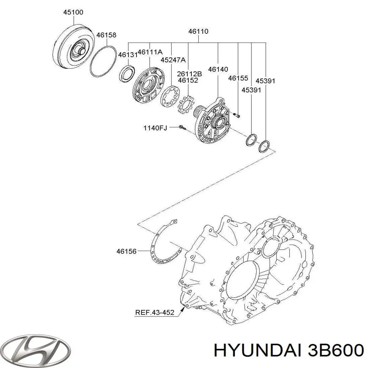  3B600 Hyundai/Kia