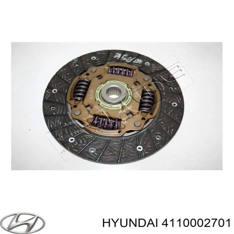 Диск зчеплення ведений Hyundai I10 