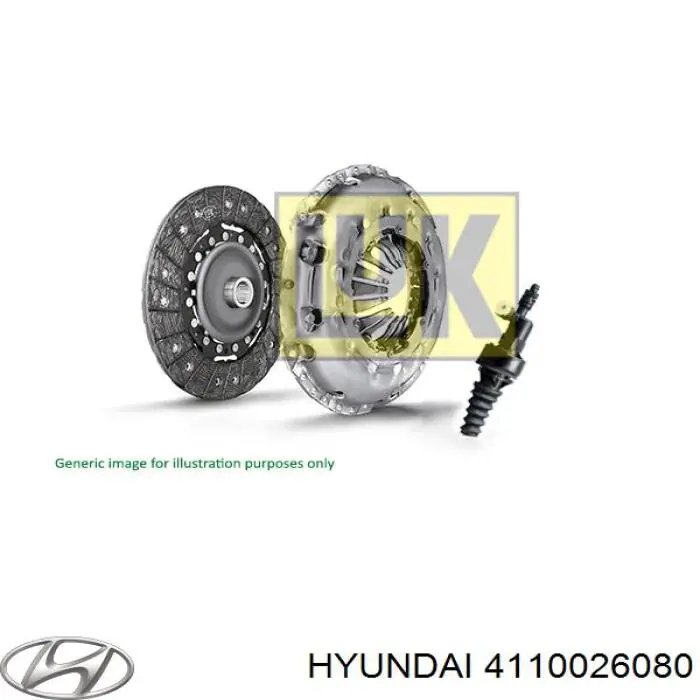 Зчеплення Hyundai/Kia 4110026080 ціна, від 26.90 USD