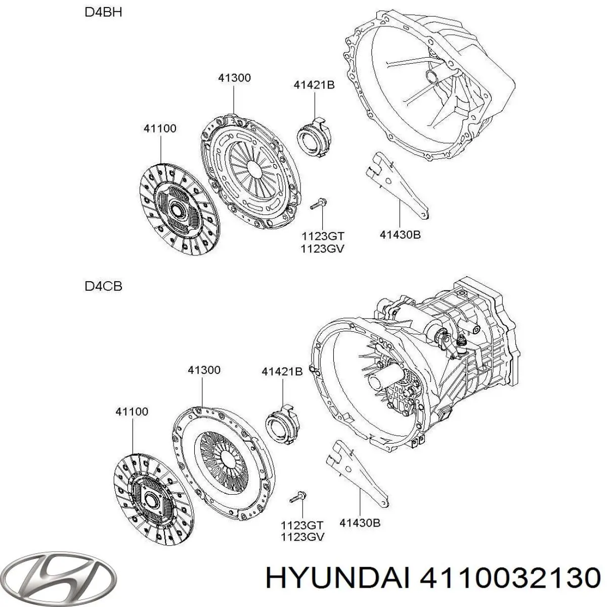 Купити 4110032130 Hyundai/Kia Диск зчеплення
