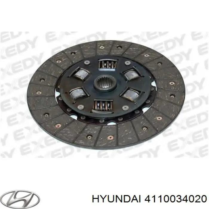 4110034020 Hyundai/Kia диск зчеплення