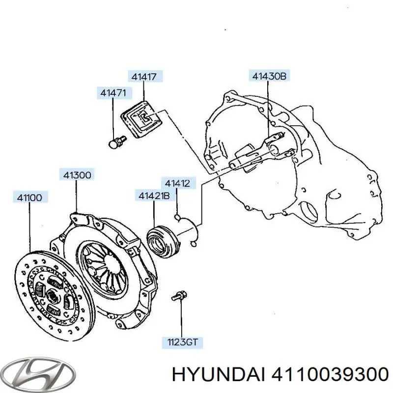 Купити 4110039300 Hyundai/Kia Диск зчеплення