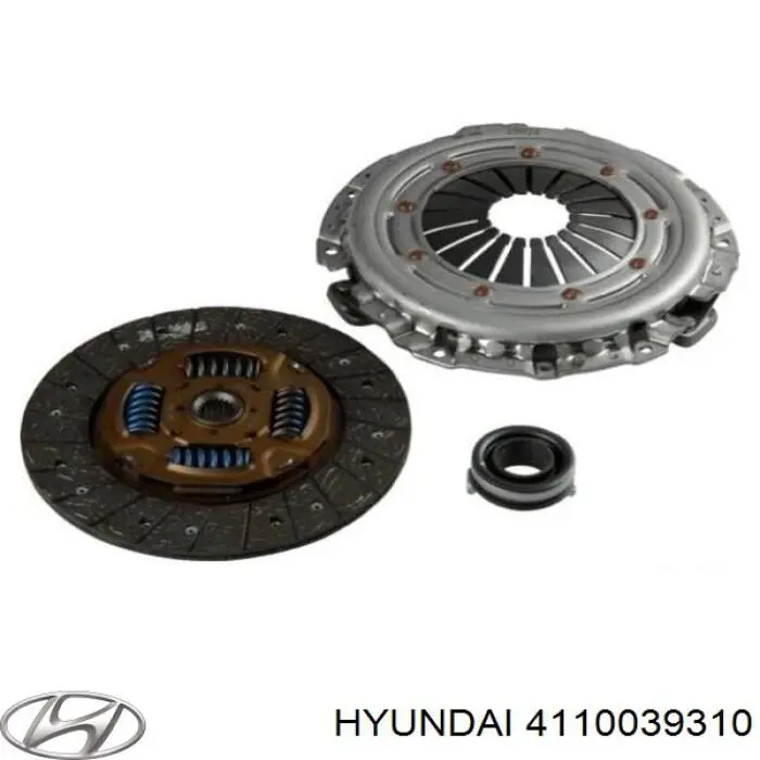Купити 4110039310 Hyundai/Kia Комплект зчеплення (диск, корзина, підшипник)