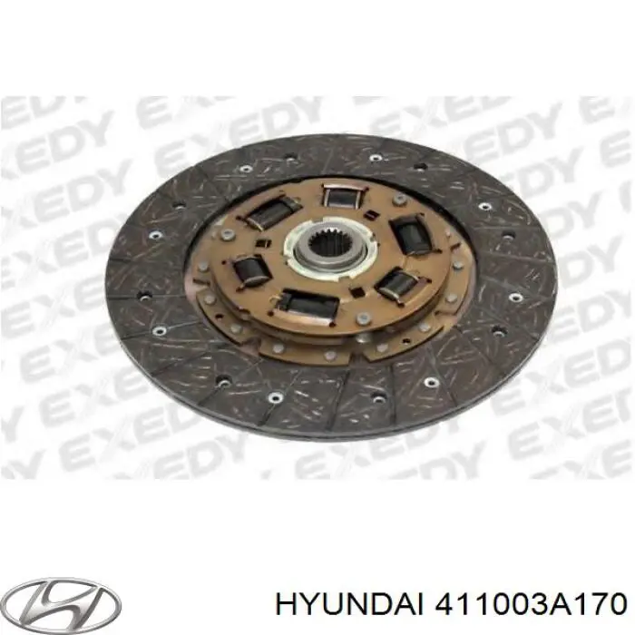 Зчеплення Hyundai/Kia 411003A170 ціна, від 70.78 USD