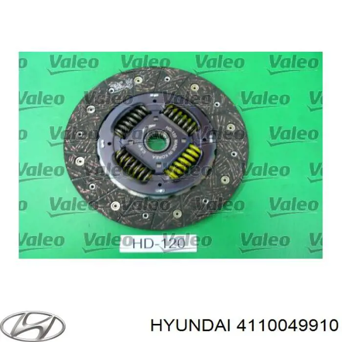 Купити 4110049910 Hyundai/Kia Комплект зчеплення (диск, корзина, підшипник)