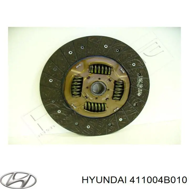 411004B010 Hyundai/Kia диск зчеплення