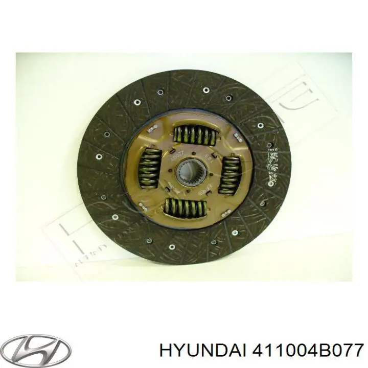 411004B077 Hyundai/Kia диск зчеплення