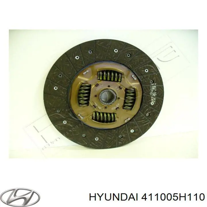 Диск зчеплення 411005H100 Hyundai/Kia