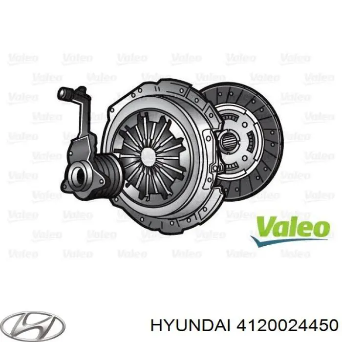 4120024450 Hyundai/Kia комплект зчеплення (3 частини)