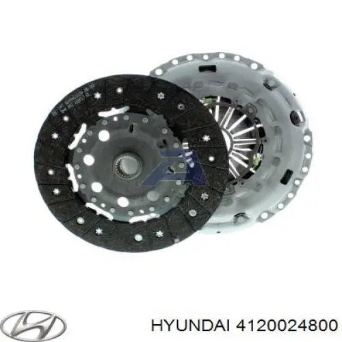 Комплект зчеплення (диск, корзина, підшипник) 4120024800 HYUNDAI