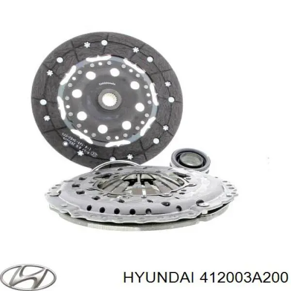 Купити 413003A200 Hyundai/Kia Комплект зчеплення (диск, корзина, підшипник)