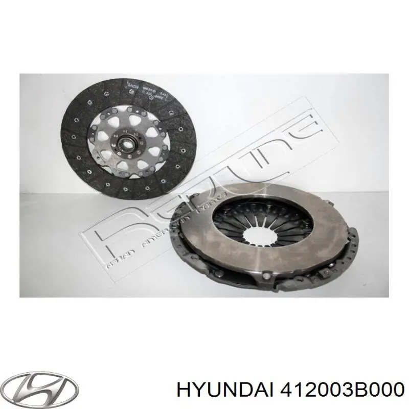 412003B000 Hyundai/Kia комплект зчеплення (3 частини)
