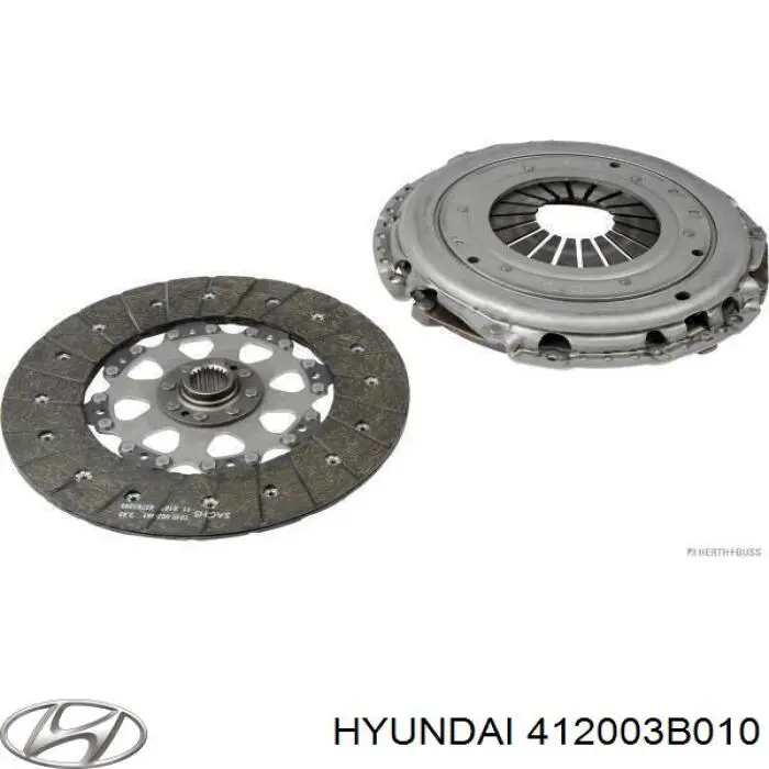 Комплект зчеплення (3 частини) Hyundai/Kia 412003B010 ціна, від 141.45 USD