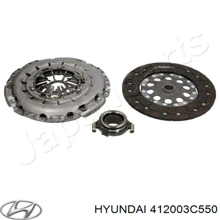 Купити 412003C550 Hyundai/Kia Комплект зчеплення (диск, корзина, підшипник)