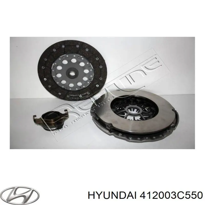 Комплект зчеплення (3 частини) Hyundai/Kia 412003C550 ціна, від 265.37 USD