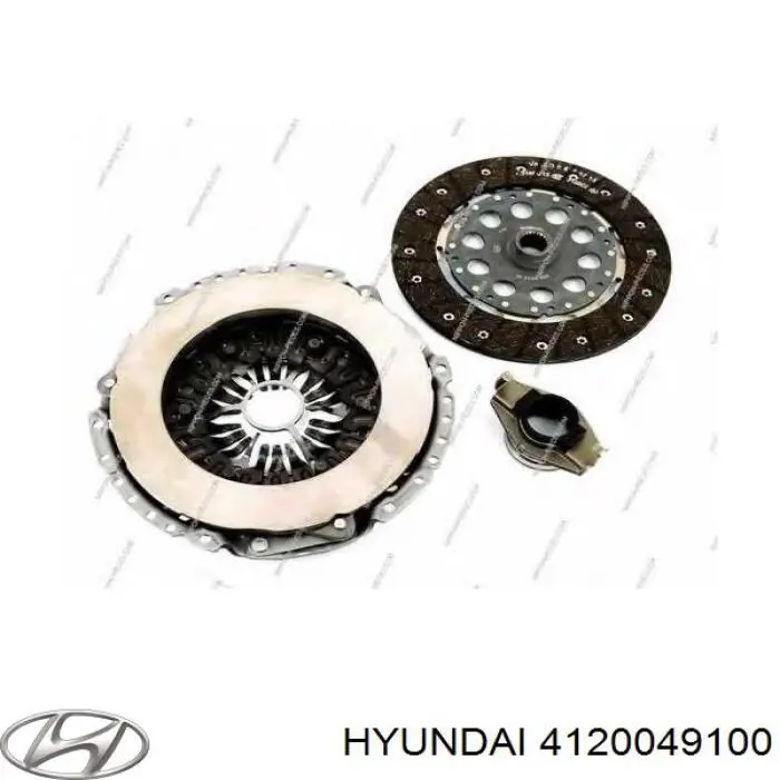 Купити 4120049100 Hyundai/Kia Комплект зчеплення (диск, корзина, підшипник)