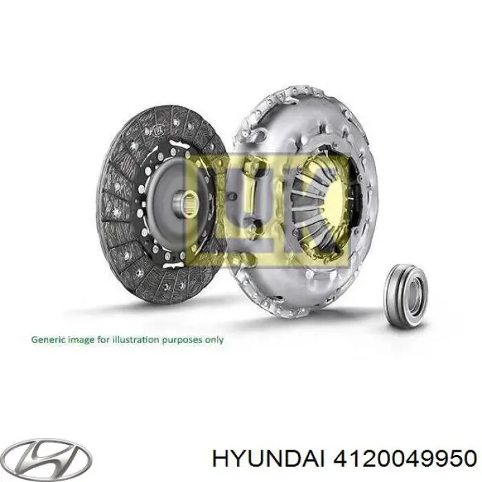 4120049950 Hyundai/Kia комплект зчеплення (3 частини)