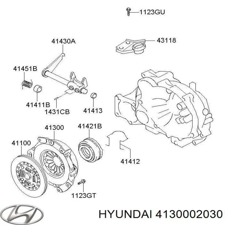 Hk7492 borg beck-комплект зчеплення на Hyundai Atos PRIME 