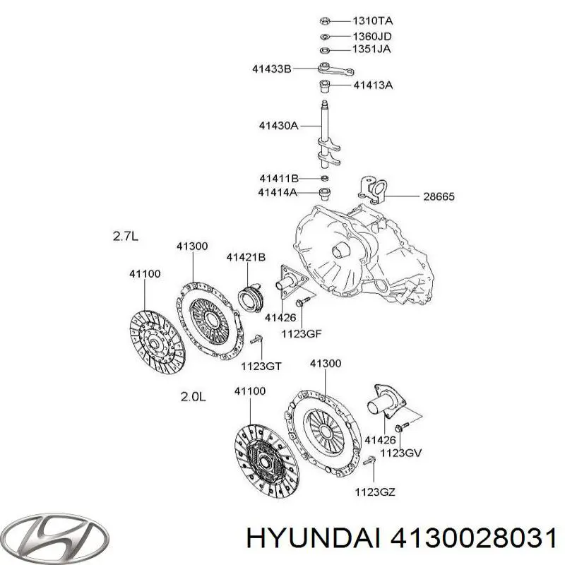 Купити 4130028031 Hyundai/Kia Корзина зчеплення