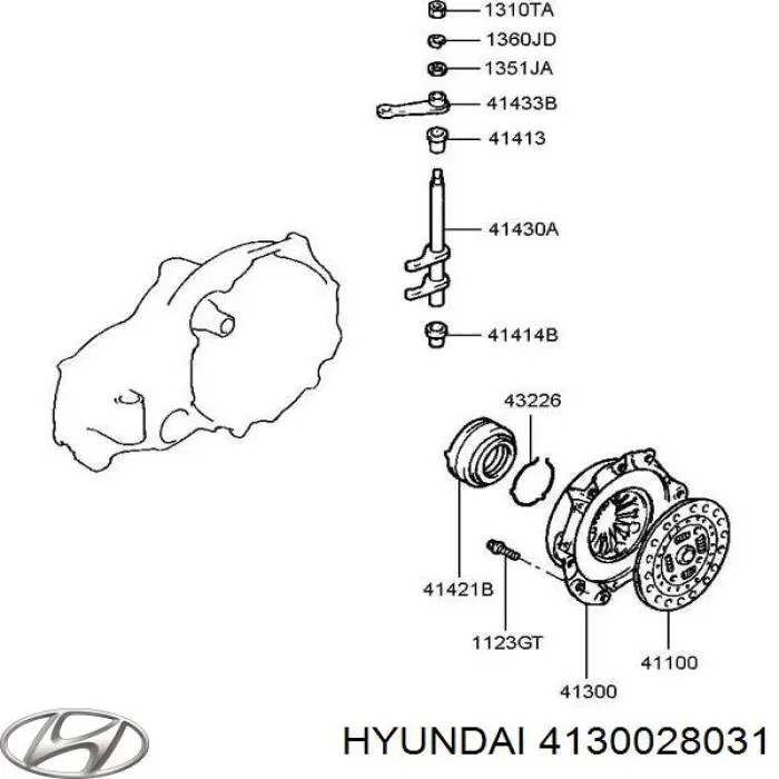 4130028031 Hyundai/Kia корзина зчеплення