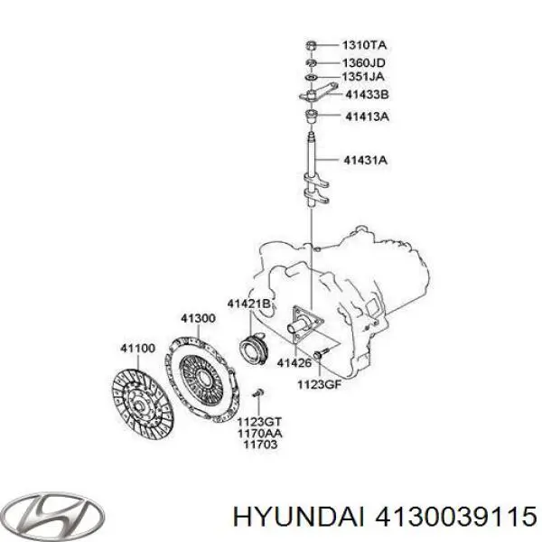 Купити 4130039115 Hyundai/Kia Корзина зчеплення