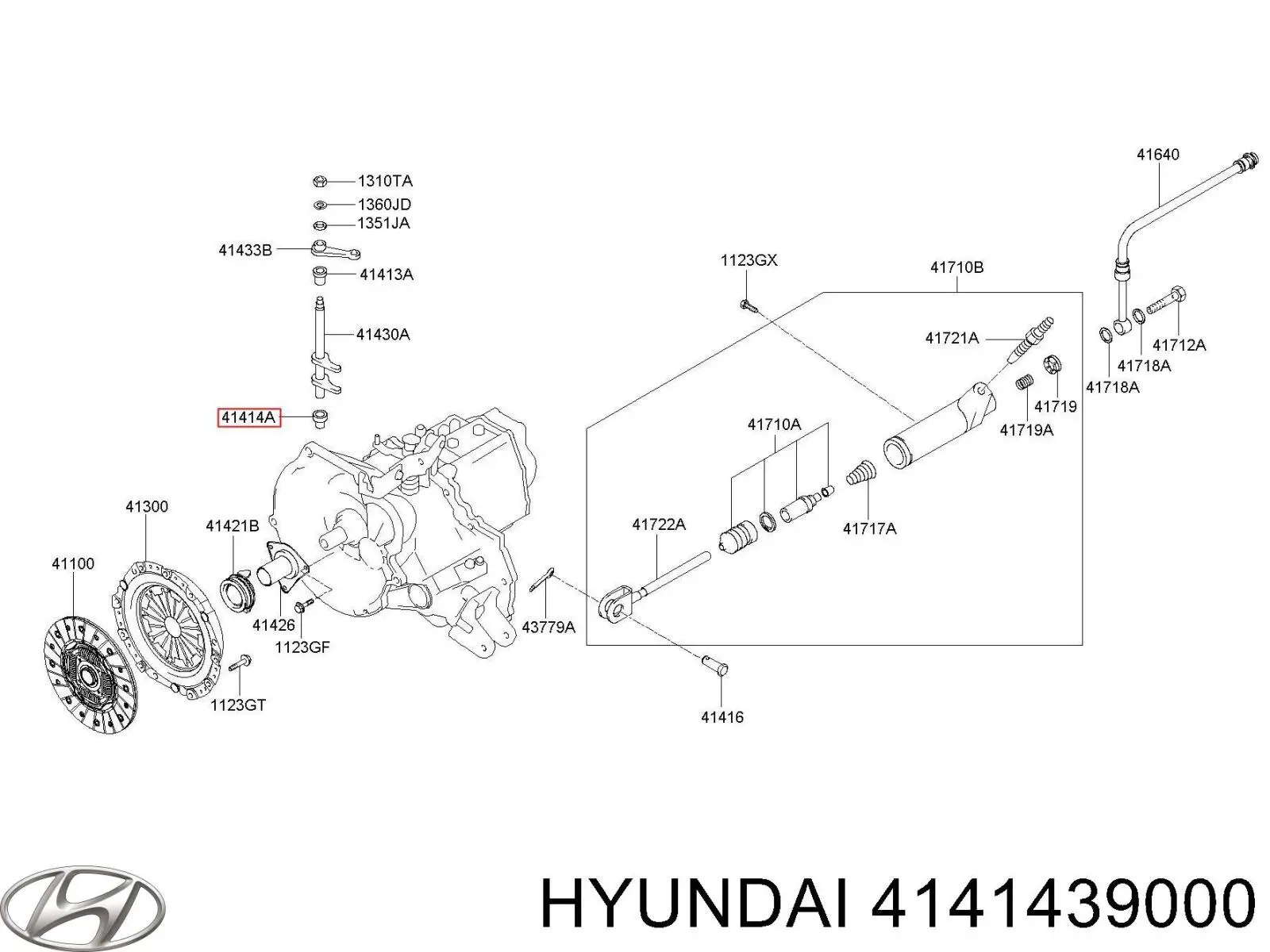 4141439000 Hyundai/Kia Втулка куліси КПП