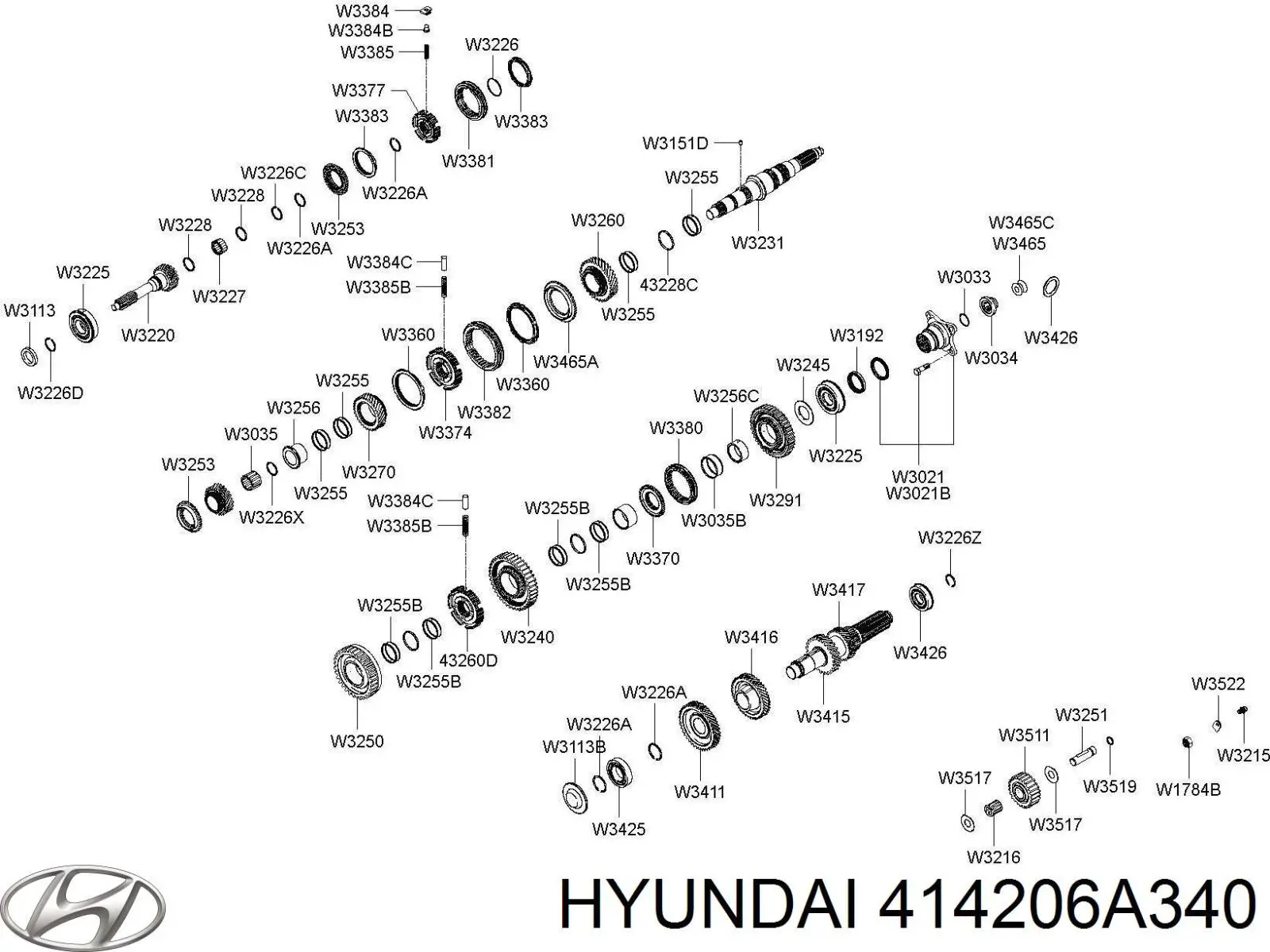 Купити 414206A340 Hyundai/Kia 