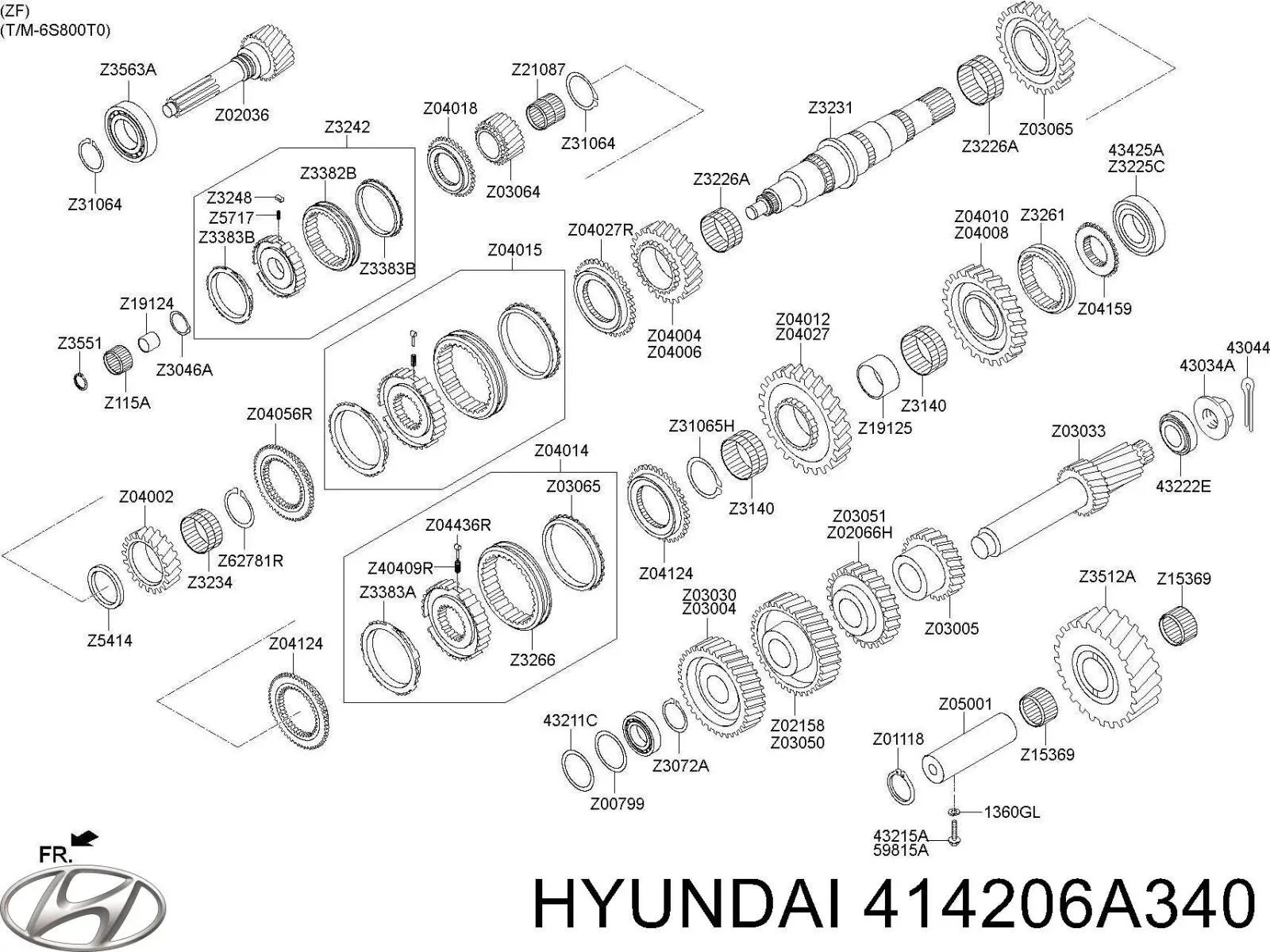  Hyundai/Kia 414206A340 ціна, від 6.55 USD