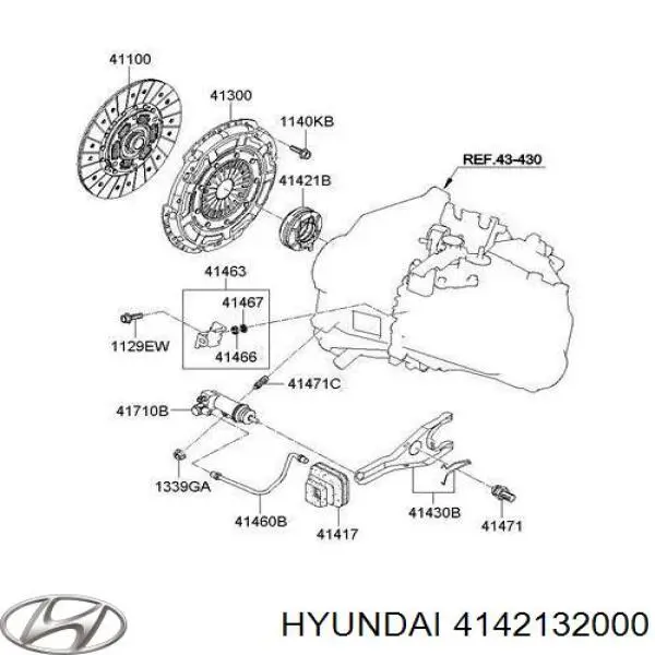 Купити 4142132000 Hyundai/Kia Підшипник включення зчеплення