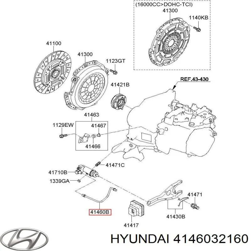 Трубка зчеплення Hyundai/Kia 4146032160 ціна, від 13.04 USD