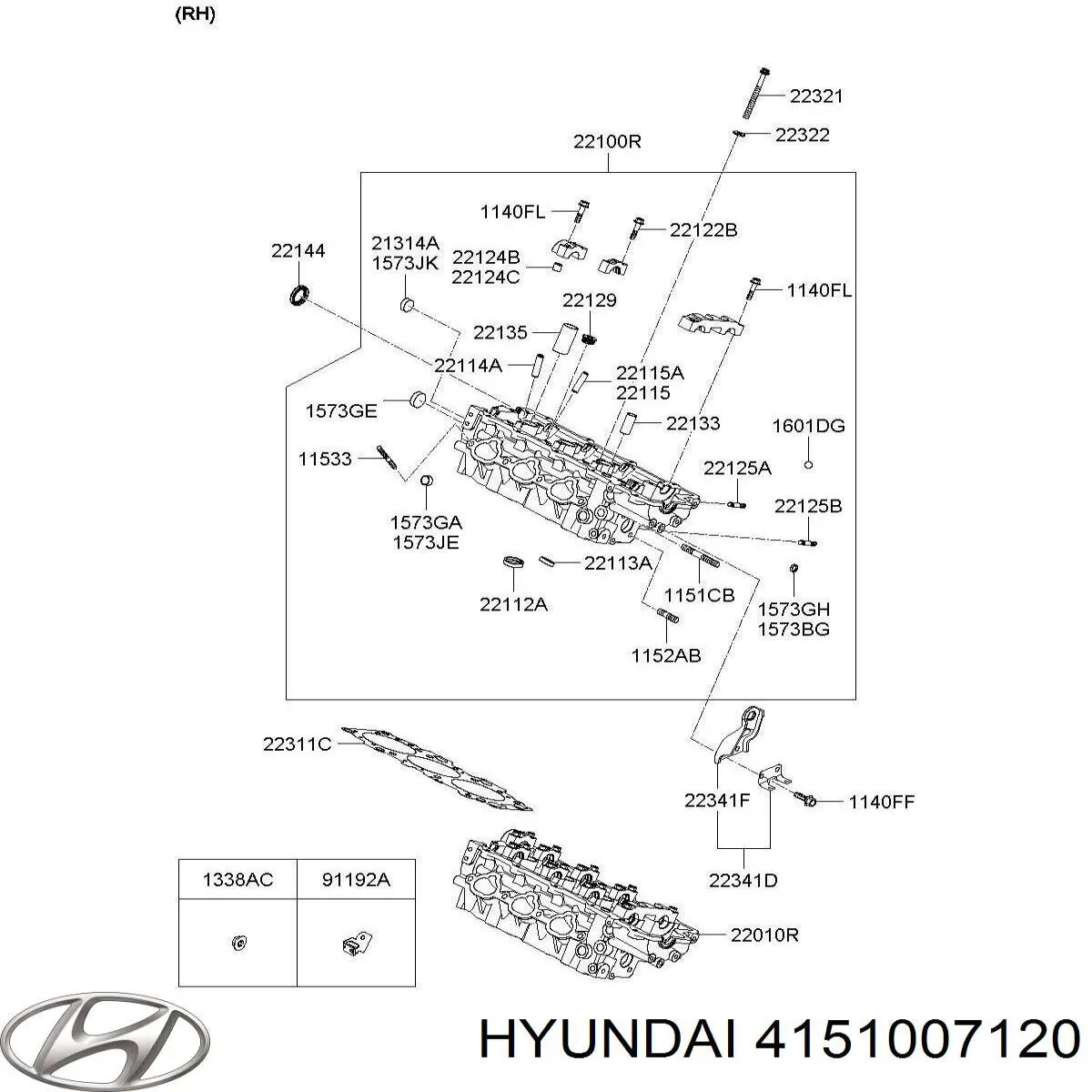 Купити 4151007120 Hyundai/Kia Трос зчеплення