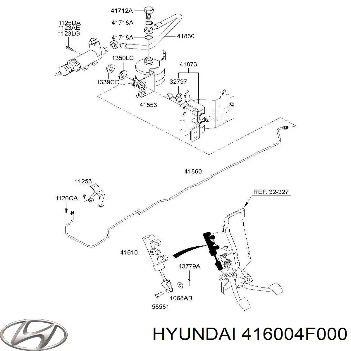 Купити 416004F000 Hyundai/Kia Головний циліндр зчеплення