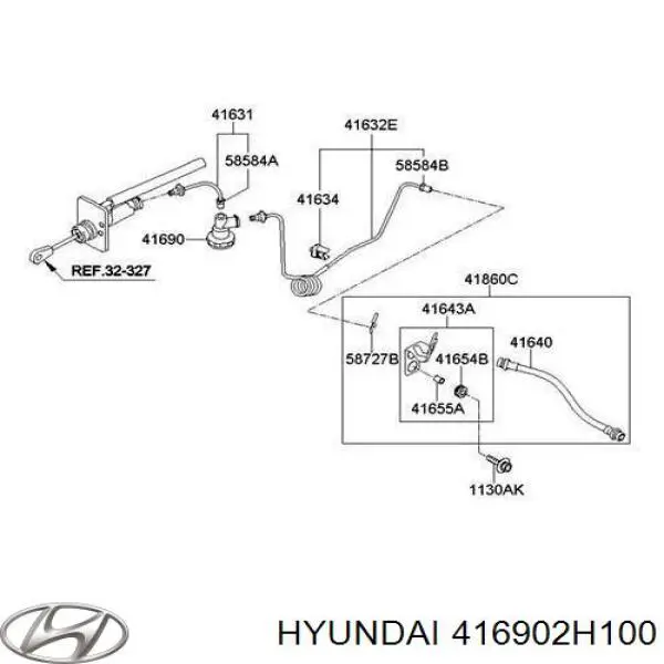 416902H100 Hyundai/Kia клапан контролю гідроприводу зчеплення