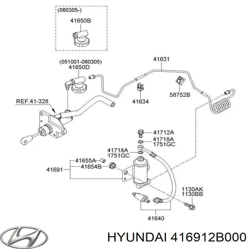  Hyundai/Kia 416912B000 ціна, від 25.33 USD