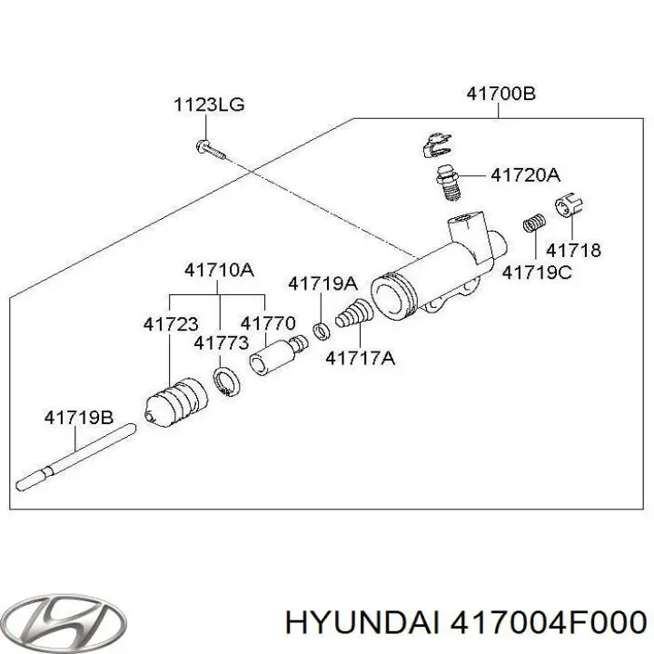 Циліндр зчеплення на Hyundai H100 