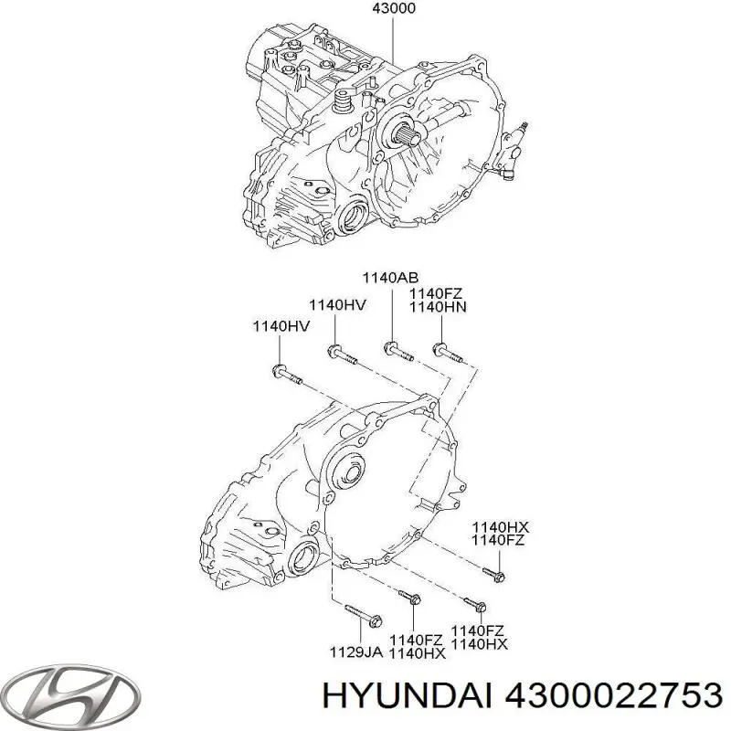 МКП в зборі Hyundai/Kia 4300022753D ціна, від  USD