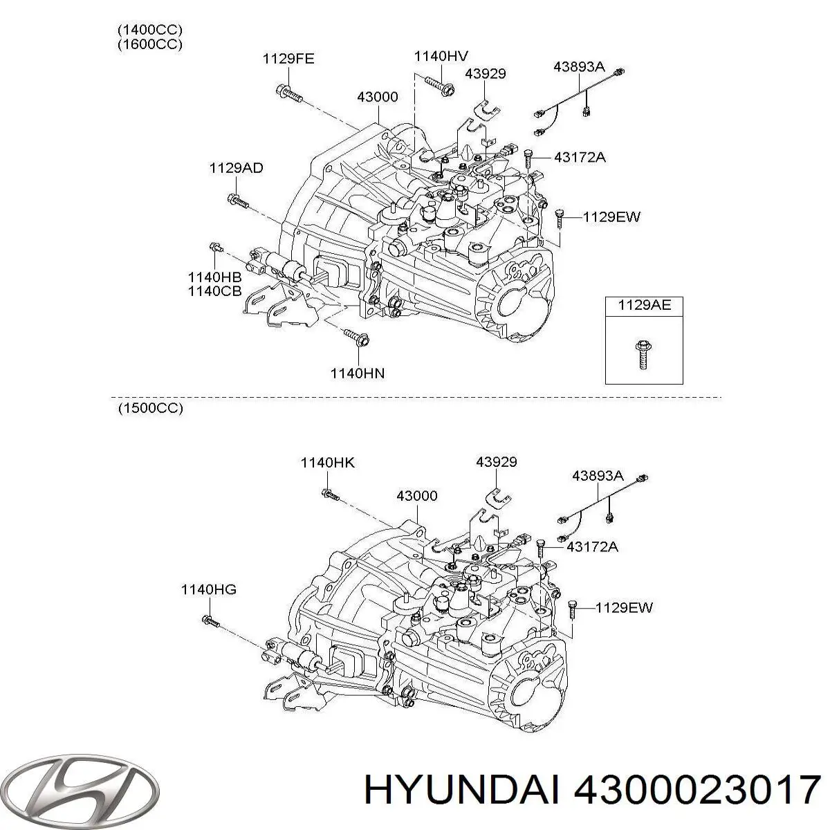 МКП в зборі Hyundai/Kia 4300023017 ціна, від 140.92 USD