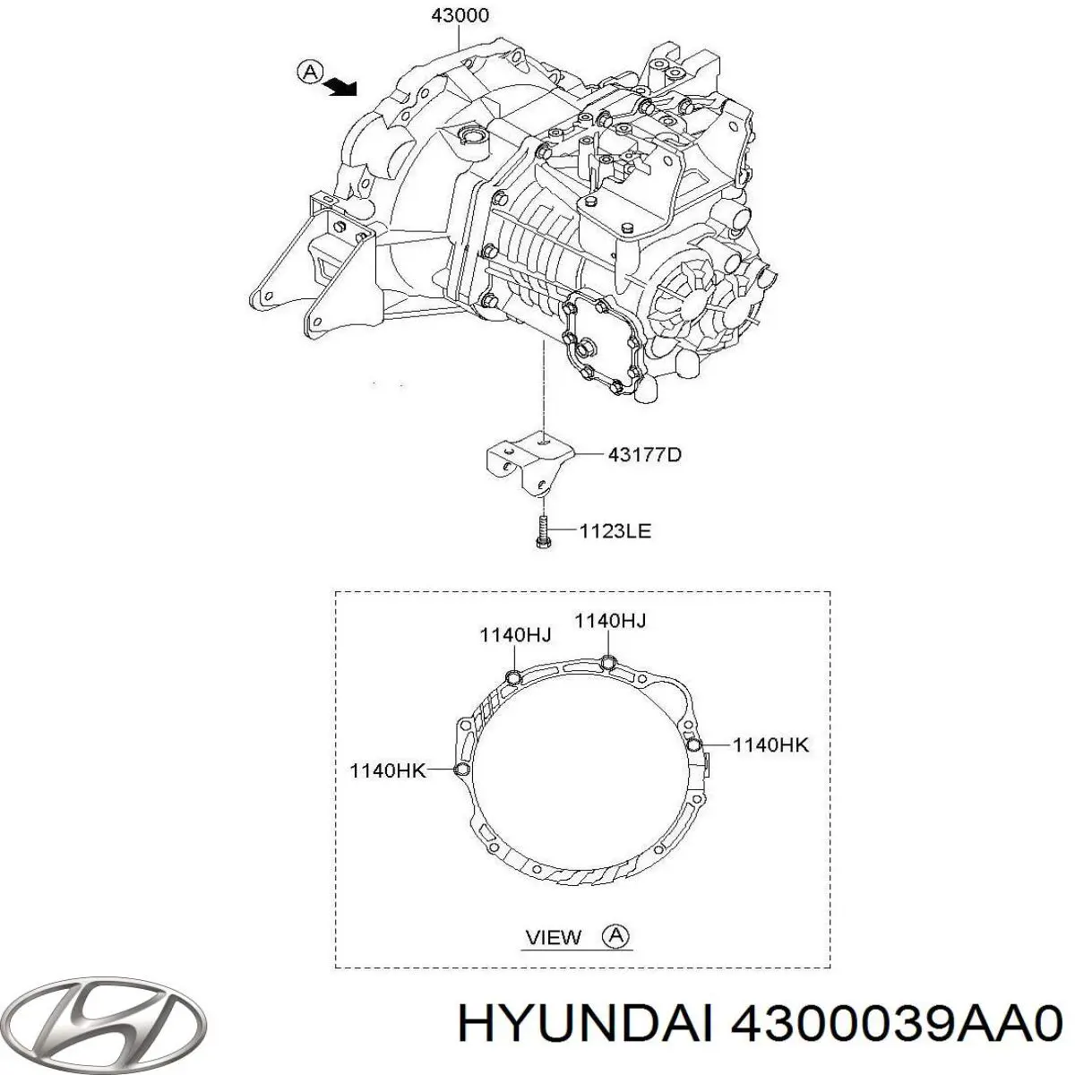 4300039AA0 Hyundai/Kia МКПП